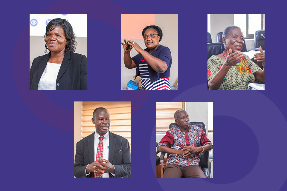 Facilitators for the workshop included (from L-R); Mrs. Deborah Afful, Dr. Beth Offei-Awuku, Mrs. Mary Ackumey, Mr. Appiah Hayford and  Mr. Wisdom K. Ayekple