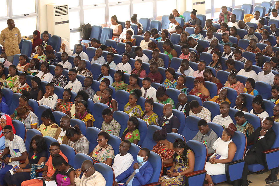A cross-section of students who were present at the ceremony