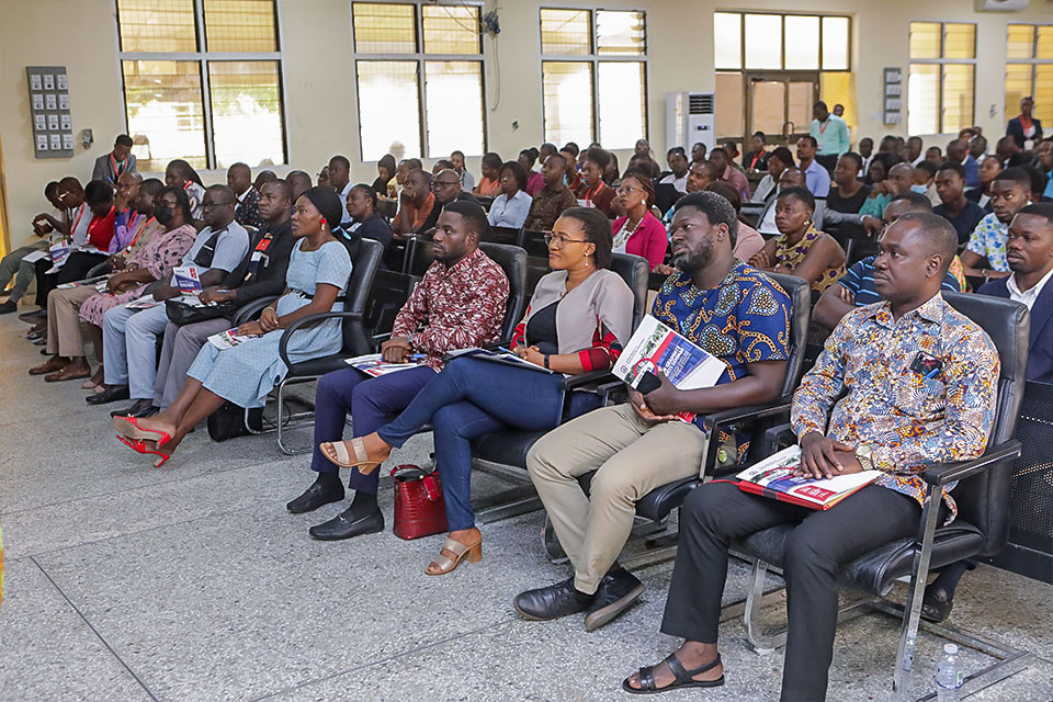 Some graduate students in attendance at  Amu Theatre, Central Campus
