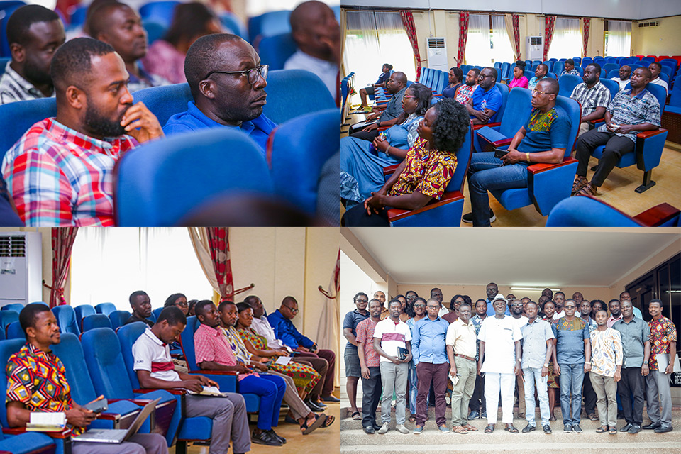 Staff of the College during the exit meeting at the North Campus