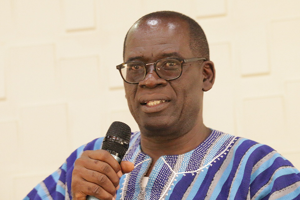 Prof. Ofori-Birikorang urges the newly elected officers to work assiduously towards improving the working conditions of their members