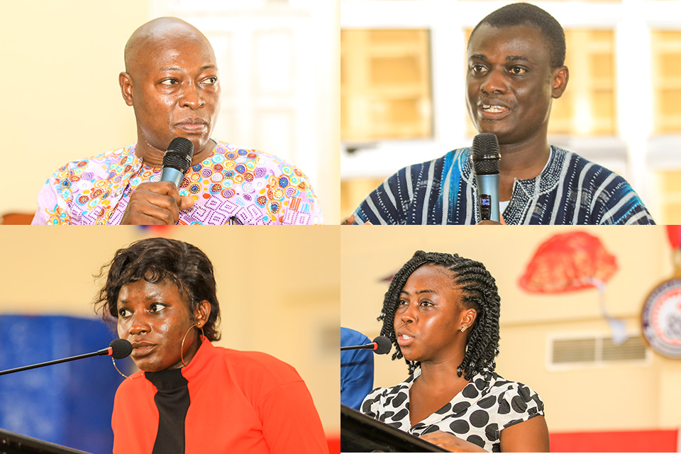 Sections of participants who contributed to the workshop 