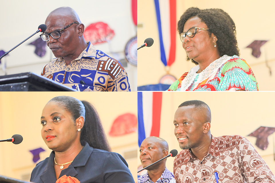 From top L-R: Dr. Edison D. Pajibo, Mrs. Mabel Judith Micah, Ms. Joyce Oduro and Mr. Godfred Abapro