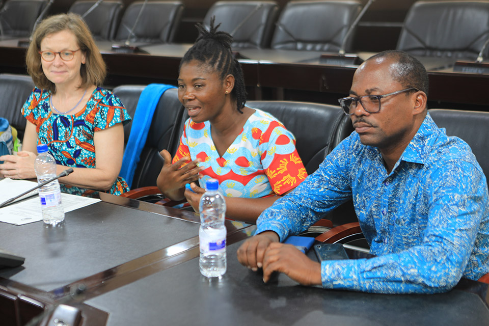 From R-L: Dr. Harrison Golo, Dr. Vivian Acquaye and Prof. Dr. Anne Wihstutz