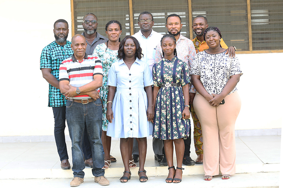 CODeL staff pose with tutors after the orientation