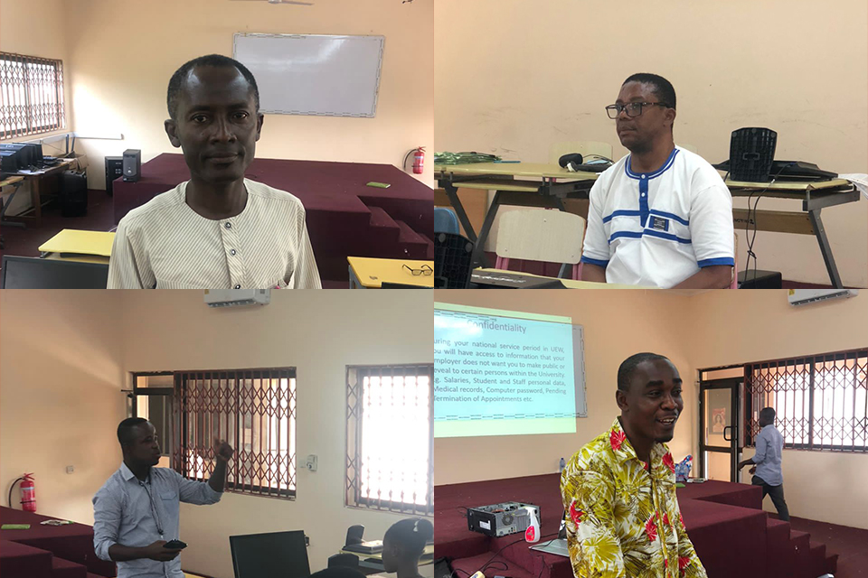 Speakers at the CoLANGE conference in Ajumako