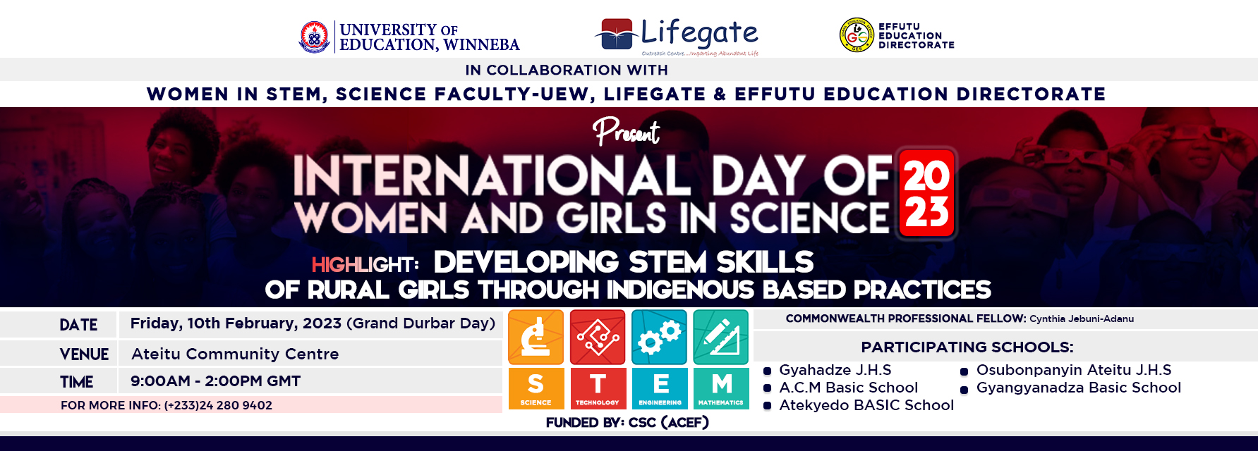 International Day of Women and Girls in Science, 2023