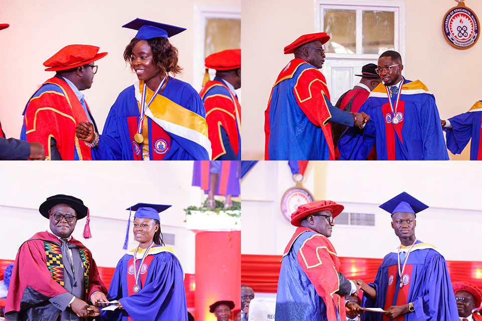  Sections of graduates with first-class honours and awards