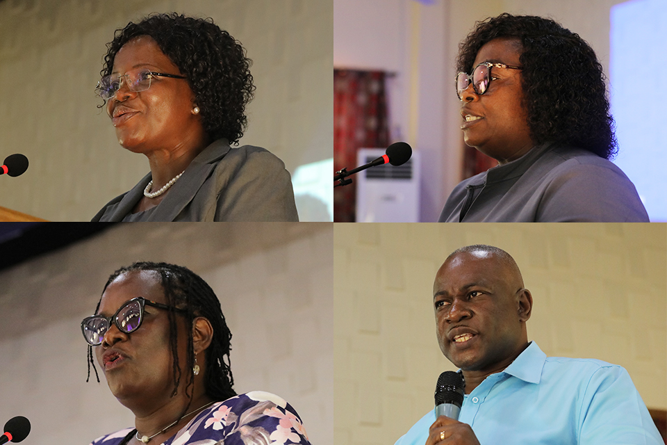 From top L-R: Mrs. Deborah Afful, Prof. Lucy Effeh Attom, Dr. (Mrs.) Patricia Ananga and Dr. Ephrem Kwaa-Aidoo