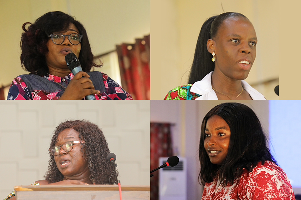 From top L-R: Dr. Mavis Amo-Mensah, Ms. Jaqueline Ogoe, Ms. Mercy Ampofowah Osei and Ms. Victoria Akolbila