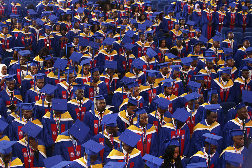 A cross-section of graduands 