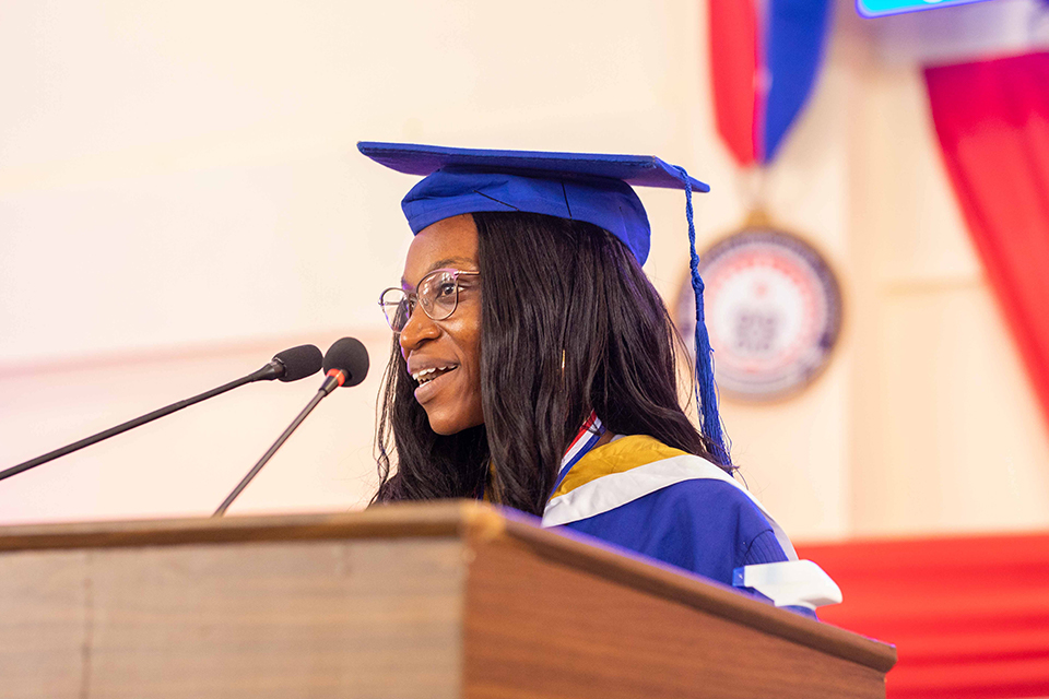 Sarah Seyram Arhinful, the first-ever valedictorian in the history of UEW