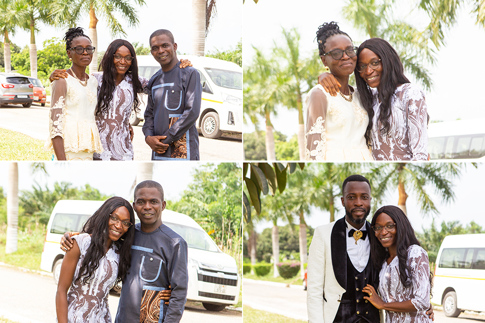 Section of scenes of Ms. Sarah Arhinful and her family members 