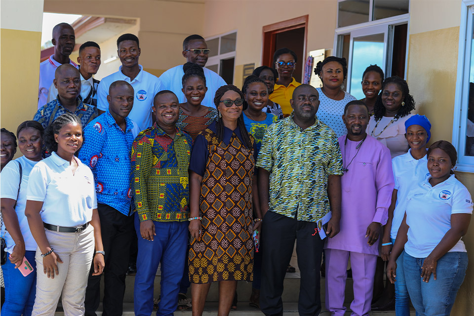 Teaching and non-teaching staff at DECE in a group photograph