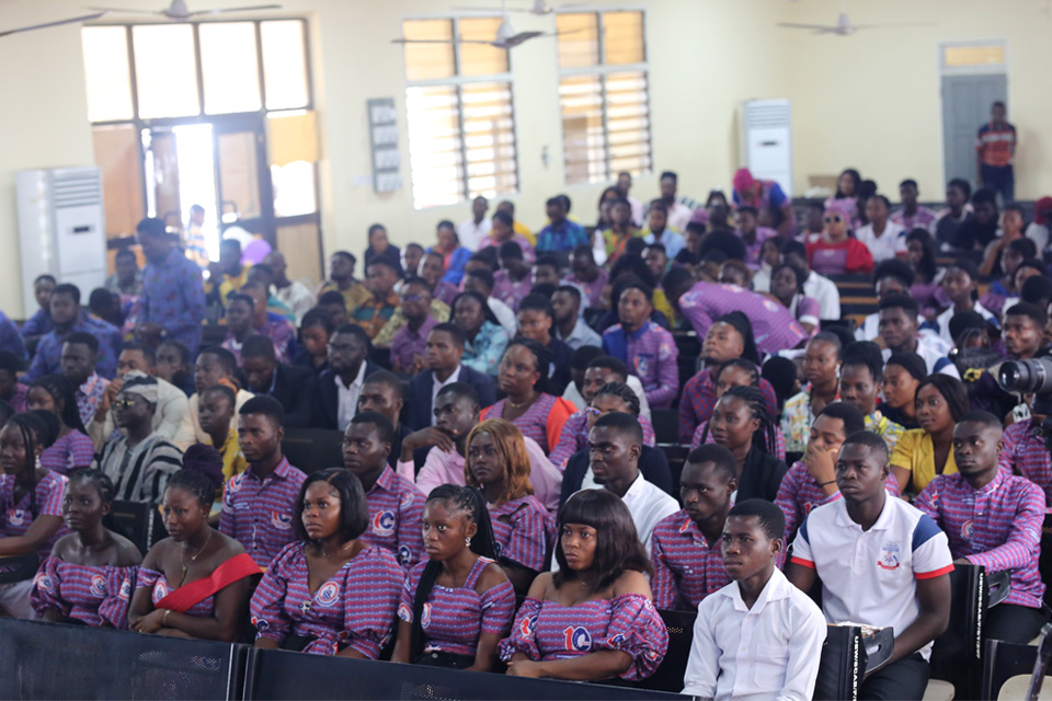 A cross-section of participants at the Amu Theatre, School of Creative Arts, Central Campus