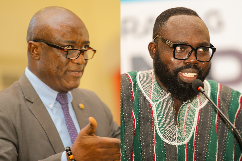 Prof. Charles Kojo Assuah (left) and Dr. Peter Boamah Otokunor