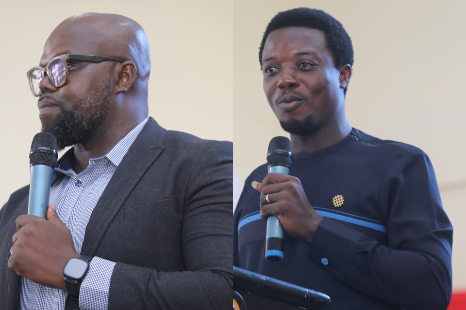 Prof. Simon Mariwah, PhD (left) and Mr. Justice Camillus Mensah