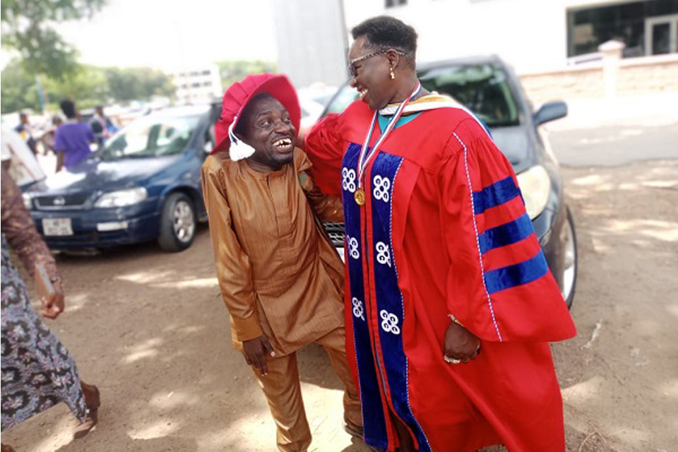 Dr. Mefful and her husband Rev Mefful share a happy moment