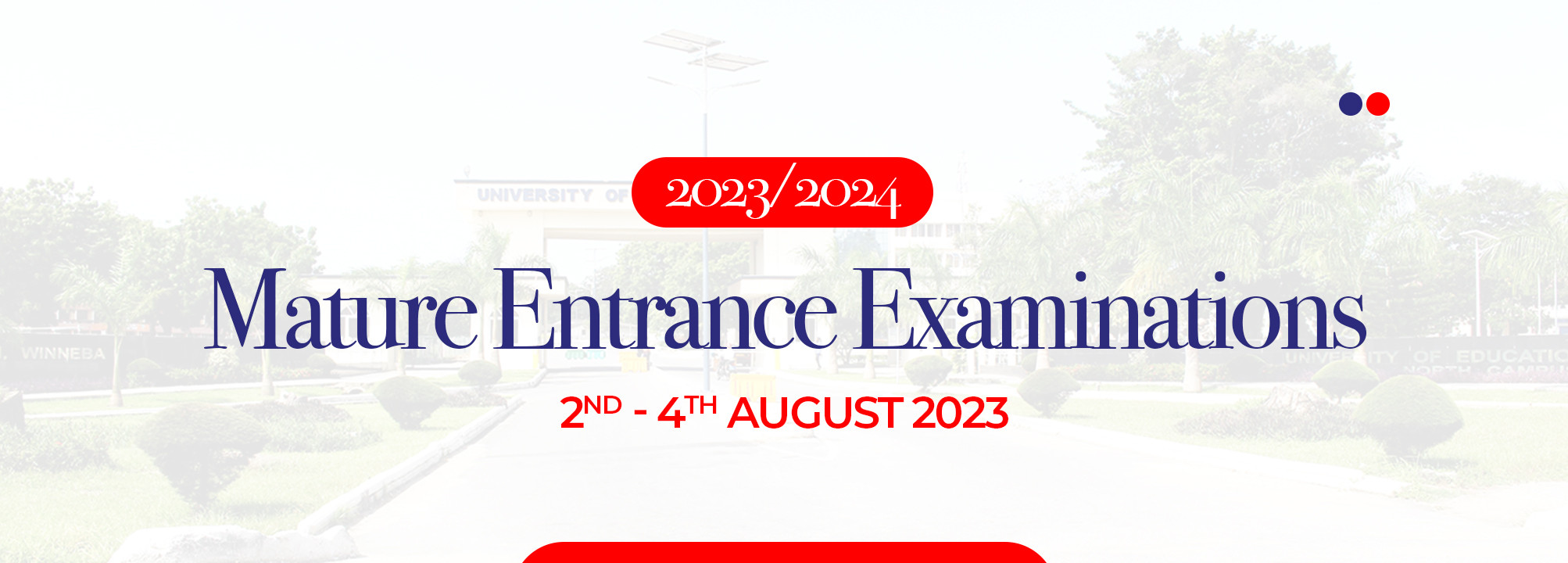 Mature Entrance Examinations - 2023/2024