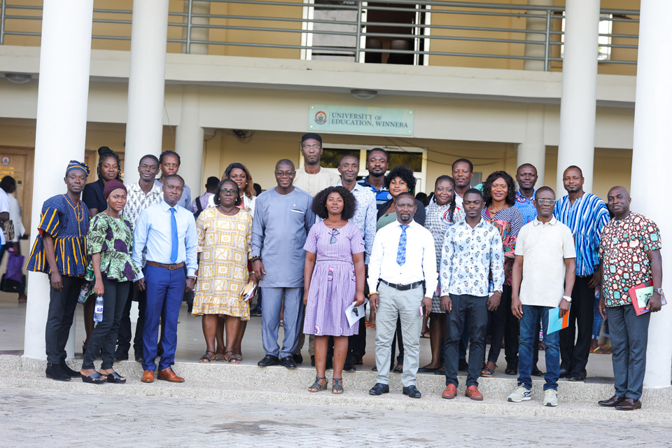 Faculty members in a pose after the seminar