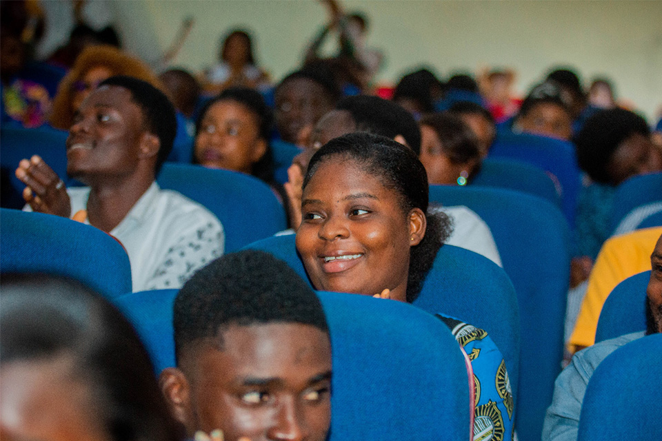 A section of JMS students at the North Campus Mini-Conference Room during the seminar