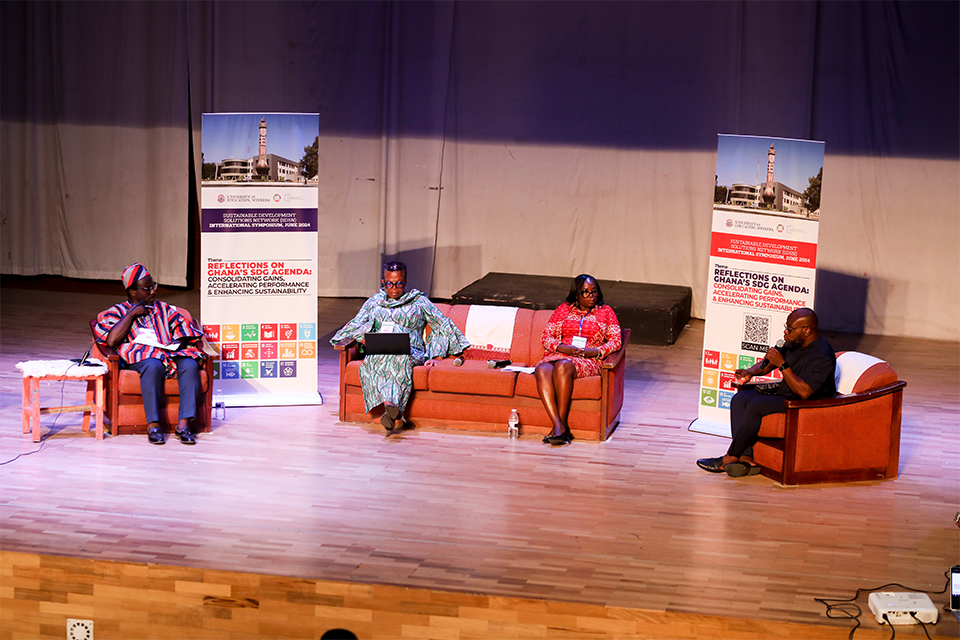 From L-R: Dr. Yaw Asamoah, Prof. (Mrs.) Joyce Larnyoh, Prof. Esther Yeboah Danso-Wiredu and Prof. Eric Ananga