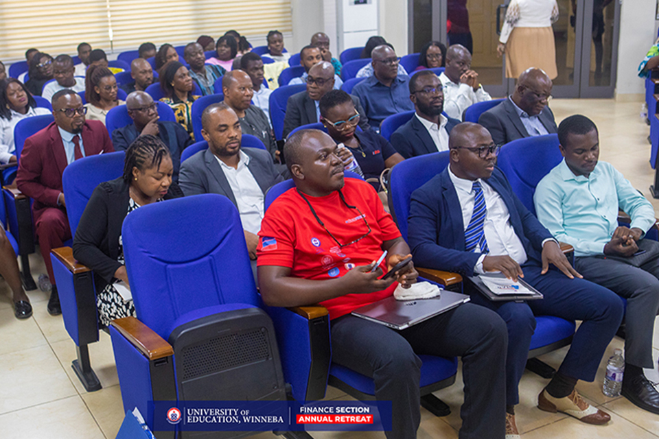 A cross-section of UEW finance staff and guests