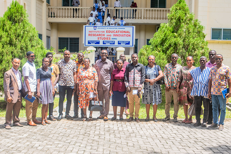 A group picture of dignitaries and UEW faculty after the workshop