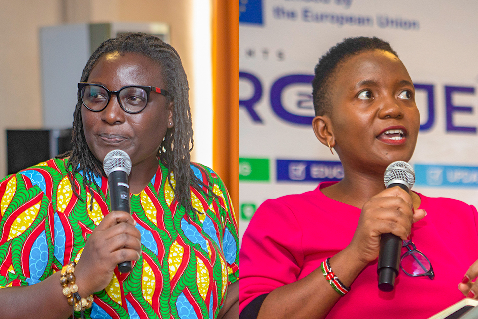 Dr. Esther Fobi Donkor (left) and Ms. Elizabeth Mang'eni (right)