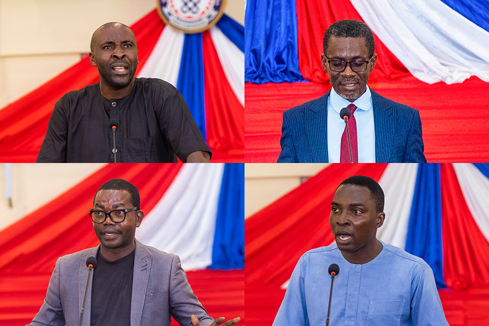 From top L-R: Mr. Eric Sekyi Nketiah and Pastor Isaac Apaw; from bottom L-R: Dr. Samuel Poatob and Rev. Nicholas Aidoo