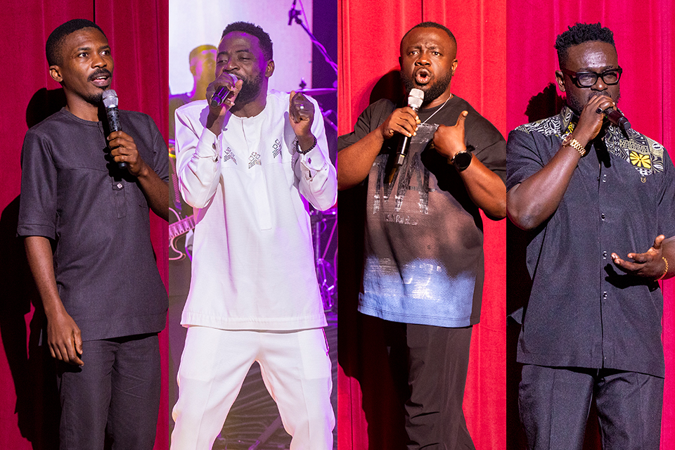 From L-R: Clemento Suarez, Foster Romanus, Jeneral Ntatia and Kobby Kyei