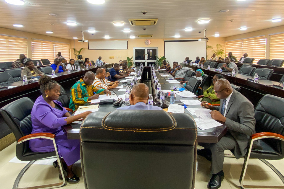 A cross-section of the council committee members