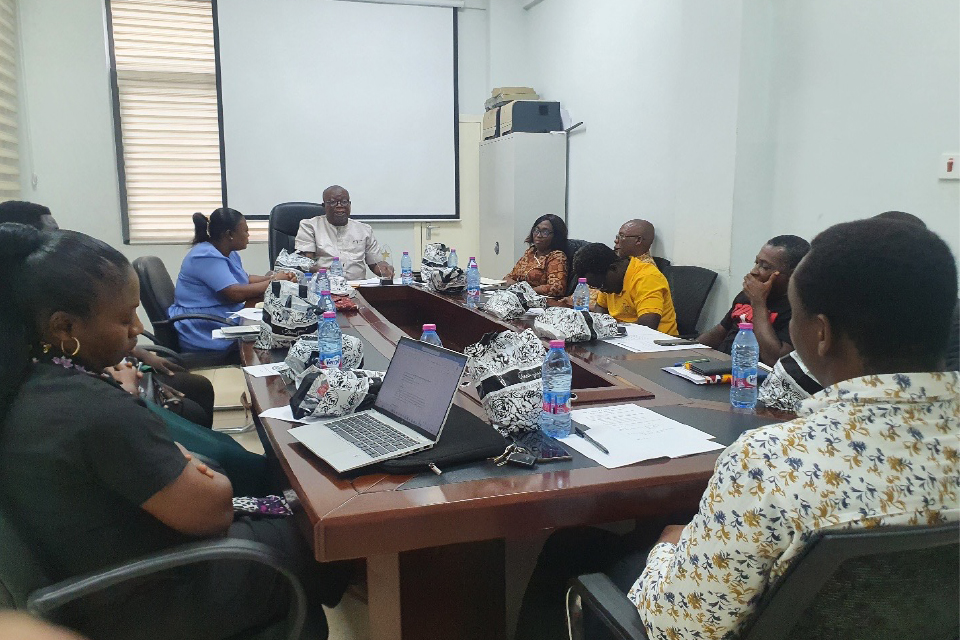 Director of QAD, Prof. Ghanney delivering the opening and welcome address.