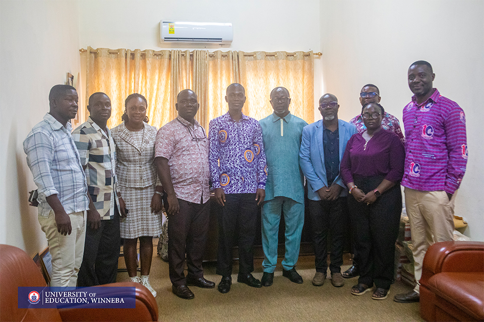 A group photograph taken at the Vice Dean's office