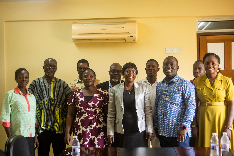 A group photograph taken at the Pro-Vice-Chancellor's Conference Room