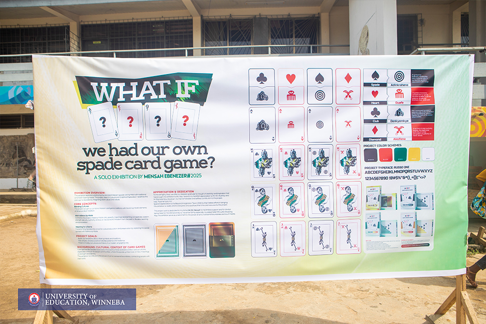 A display of Ebenezer Mensah’s project concept