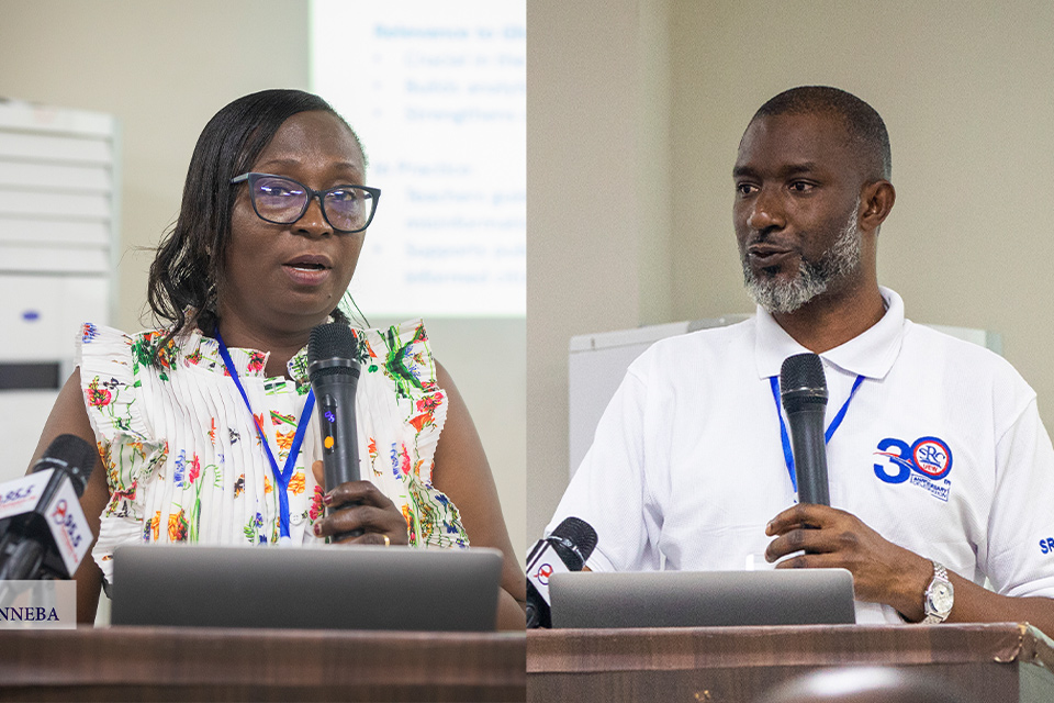 Prof. Emma Sarah Eshun (left) and Mr. Samuel Krow Anim