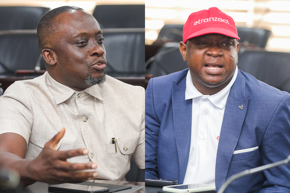 Mr. Eric Quarcoo (left) and Mr. Bright Kofi Affum