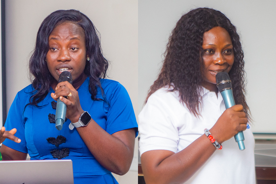 Dr. Gifty Nana Yaa Rockson (left) and Dr. Medina Srem-Sai