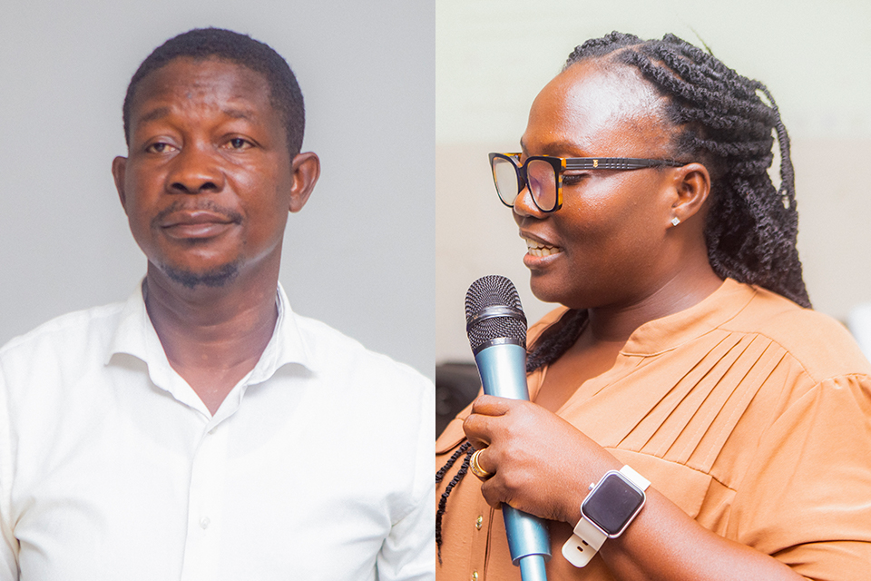 Dr. Philip Siaw Kissi (left) and Dr. Charity Esenam Anor 