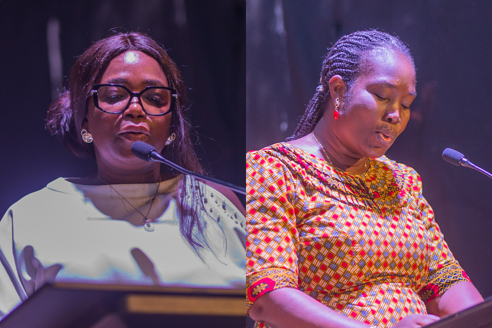 Prof. Esther Yeboah Danso-Wiredu (left) and Mrs. Ekua Abedi-Boafo