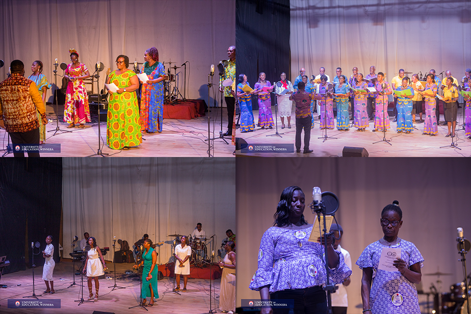 An image featuring the diverse groups who performed at the service