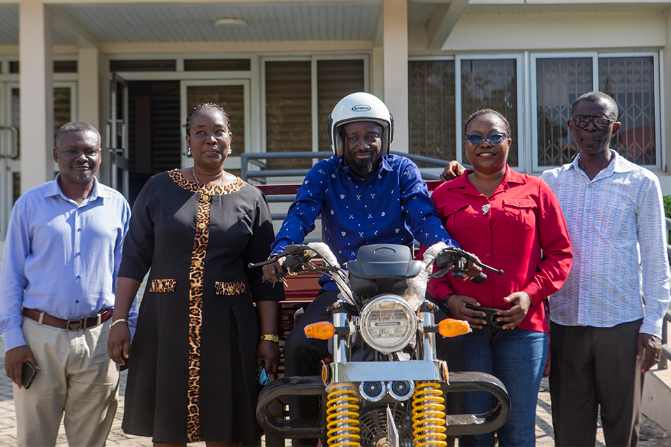 A group photograph featuring UEW representatives and the EMA delegation