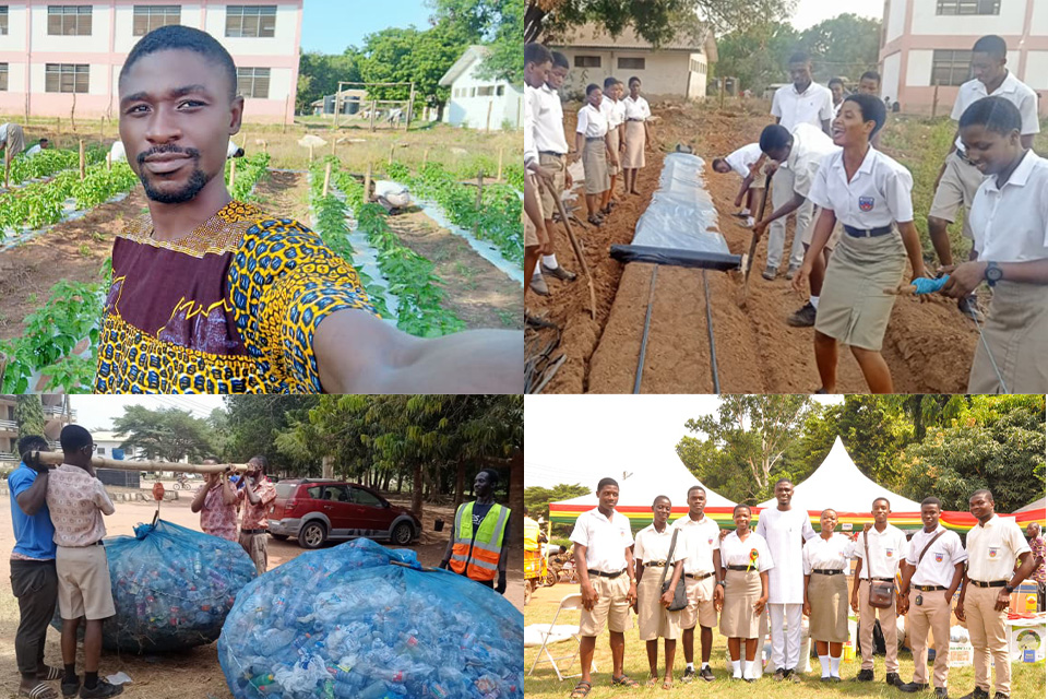 A picture highlighting several of the creative initiatives by Kow Aboagye-Ghunney.