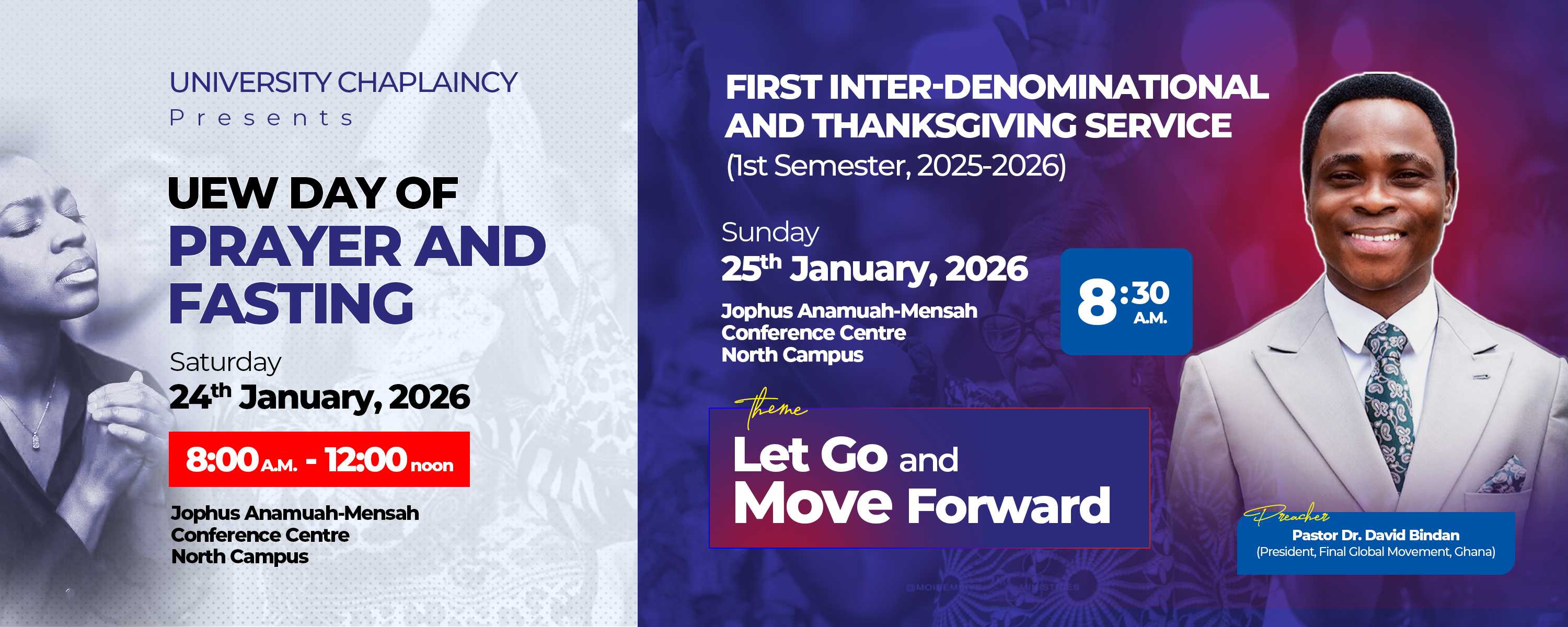 UEW Day of Prayer and Fasting, and the First Inter-Denominational Thanksgiving Service