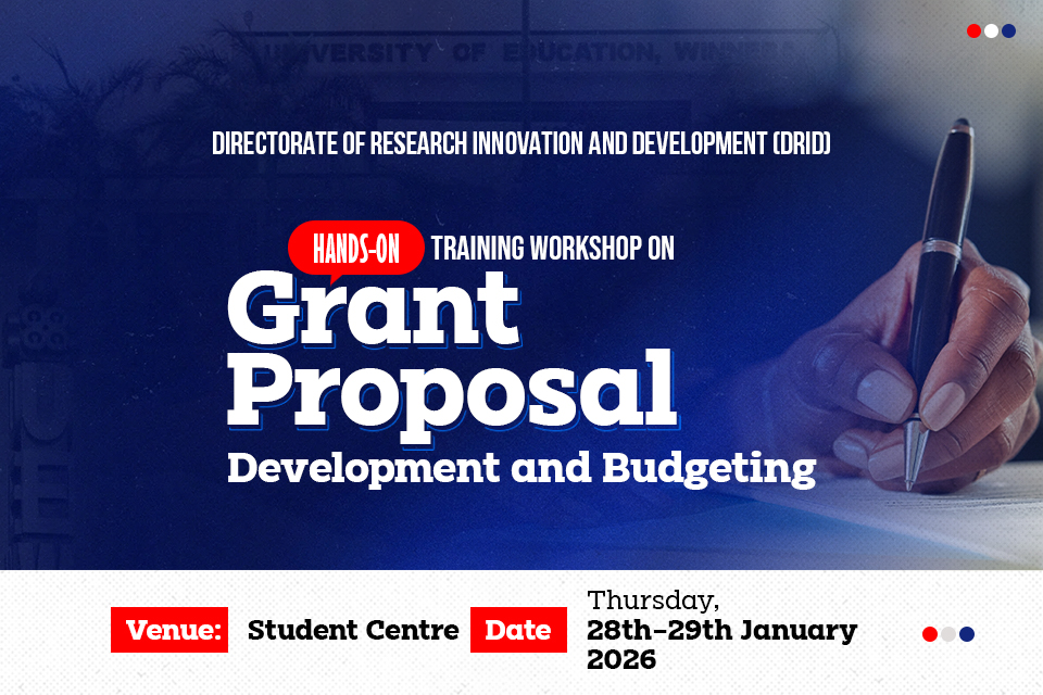 Two-Day Hands-On Training Workshop on Grant Proposal Development and Budgeting