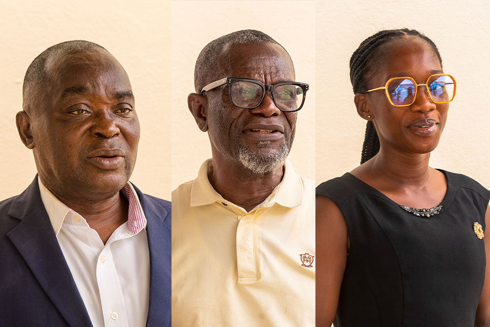 From R-L: Prof. Samuel Kwesi Asiedu-Addo, Prof. Jonathan Osbert Ayi Ammah and Phyllis Adepa Duodu