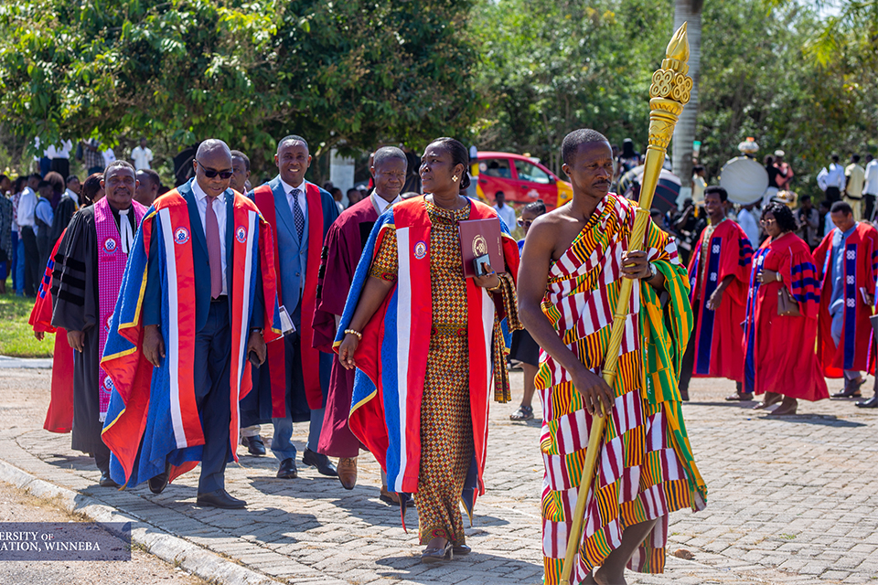 A cross-section of convocation members 