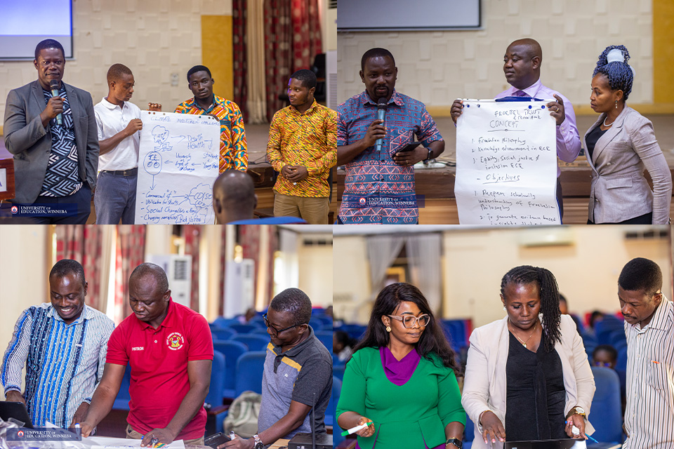 An image illustrating the practical aspect of the workshop by participants 