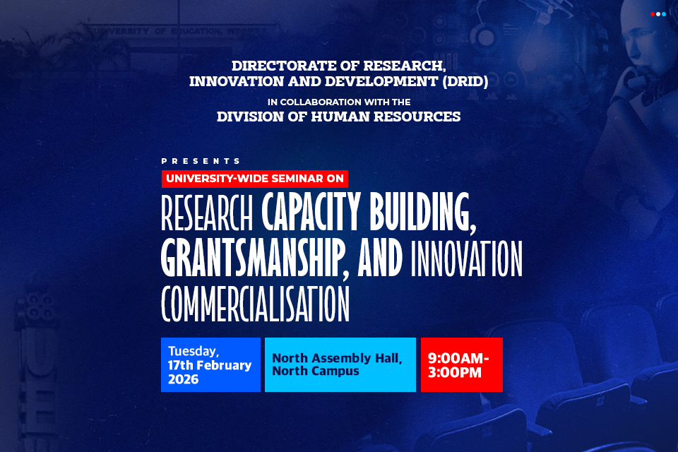 Seminar on Research Capacity Building, Grantsmanship, and Innovation Commercialisation